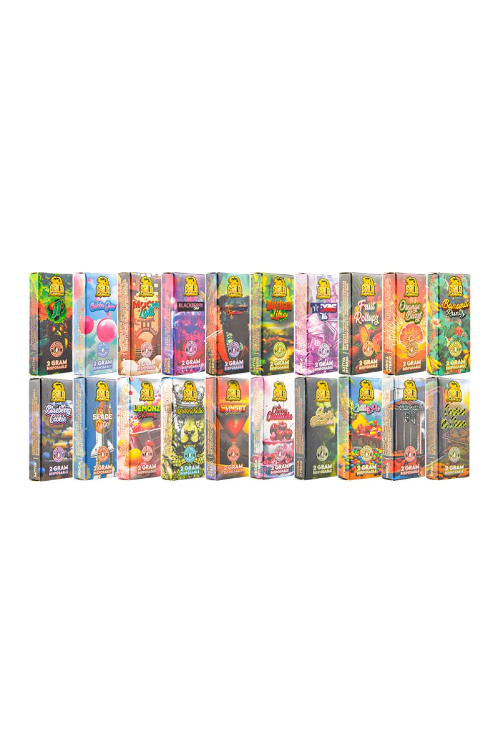200pcs/lot USA Stock Gold Coast Clear V2 2g Disposable