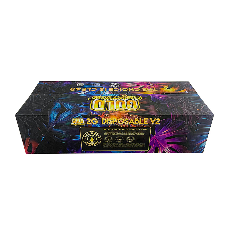 200pcs/lot USA Stock Gold Coast Clear V2 2g Disposable