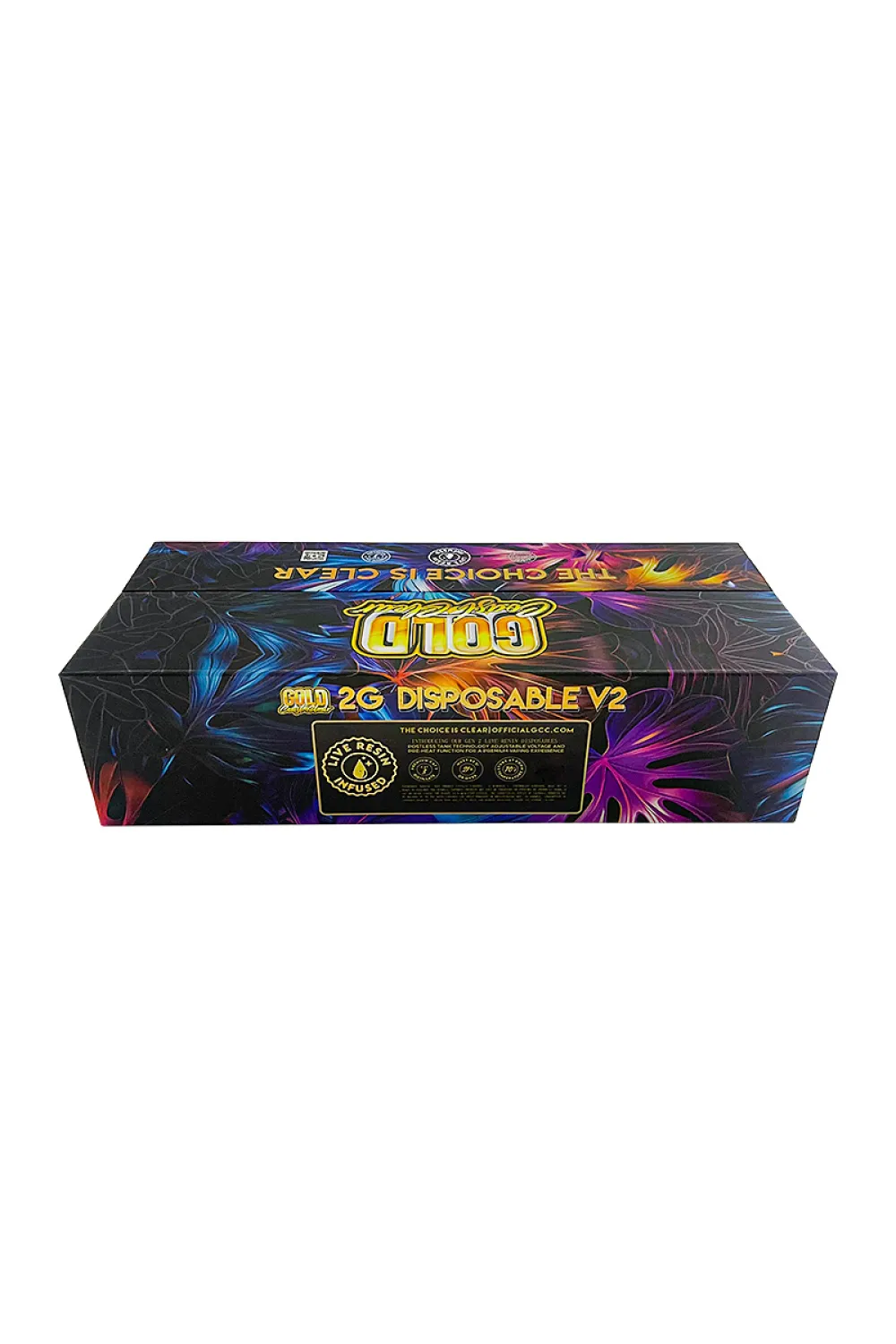 200pcs/lot USA Stock Gold Coast Clear V2 2g Disposable