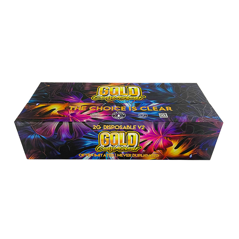 200pcs/lot USA Stock Gold Coast Clear V2 2g Disposable