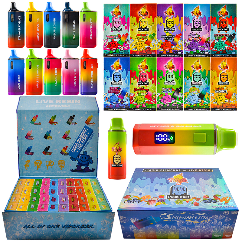 200pcs/lot USA 2g Melt Packman With Screen Disposable