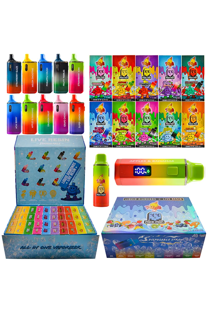 200pcs/lot USA 2g Melt Packman With Screen Disposable