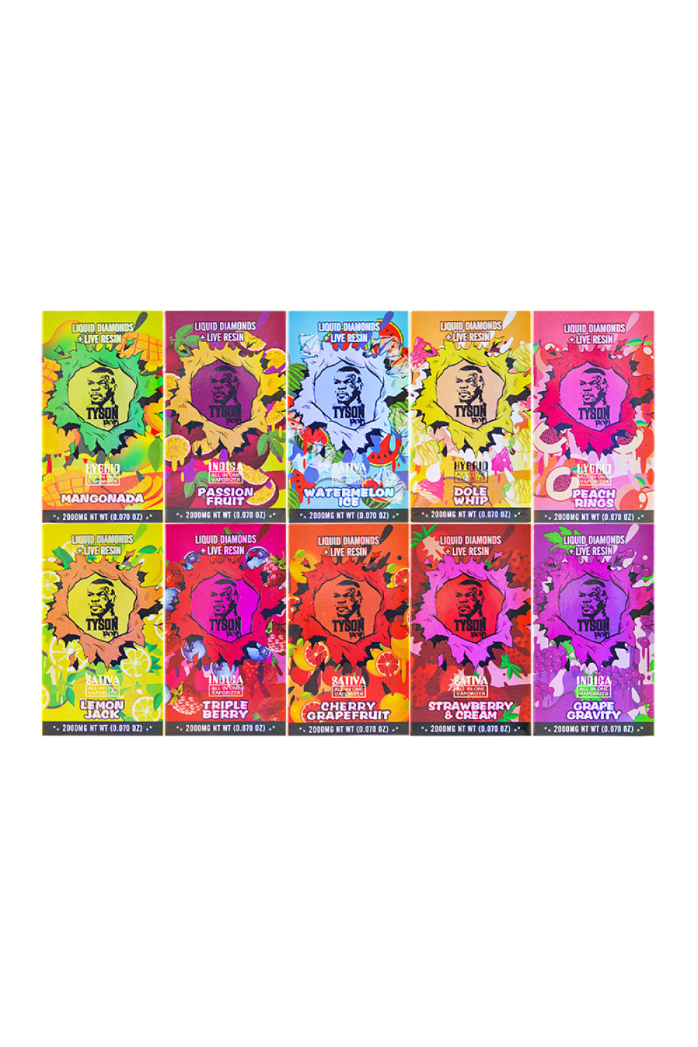 Tyson Pods With Side Digital Screen 2g Disposable