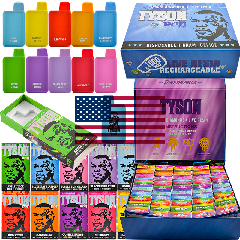100pcs/lot Tyson Pod 1g Disposable USA Stock