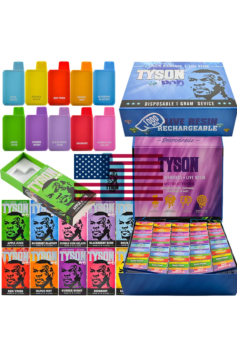 100pcs/lot Tyson Pod 1g Disposable USA Stock