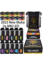 500pcs/lot 2ml New Flavors Muha Meds With Light USA Stock