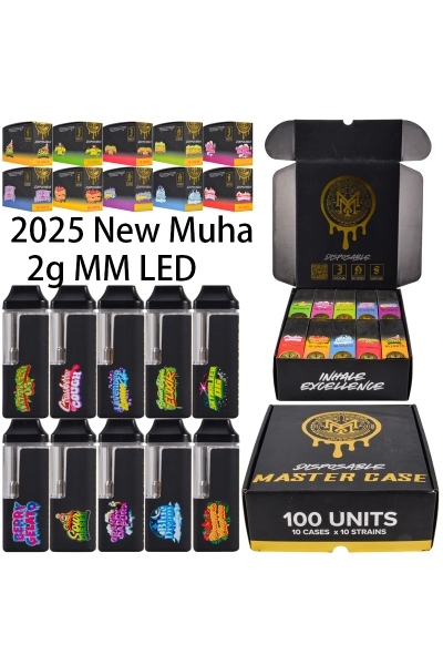 500pcs/lot 2ml New Flavors Muha Meds With Light USA Stock 01