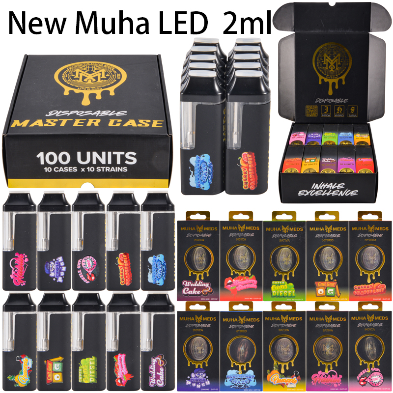 2025 Muha Med 2g With LED Empty Disposable Vape Pen