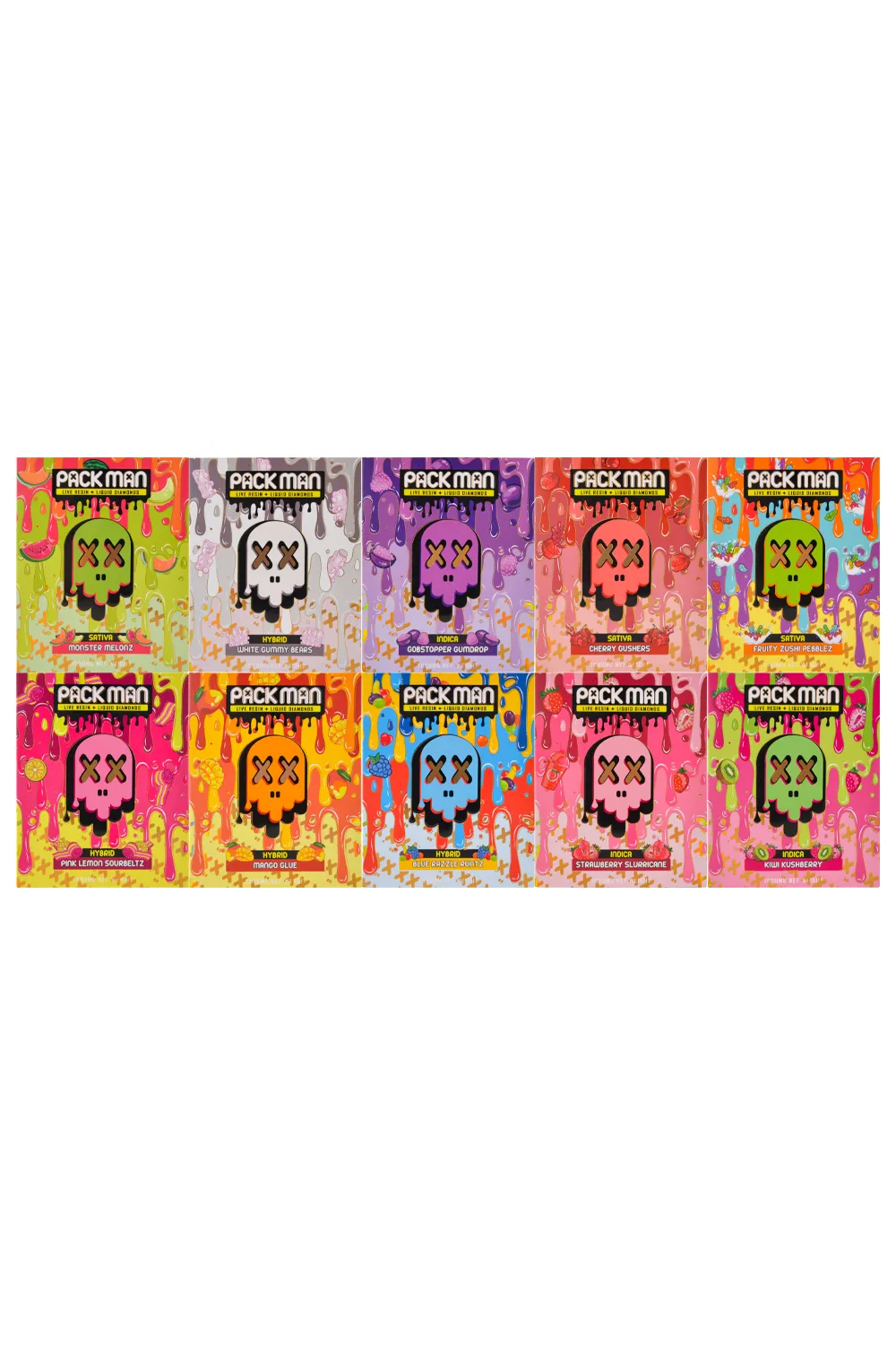 500pcs/lot USA Stock 2g Packman Mini With LED