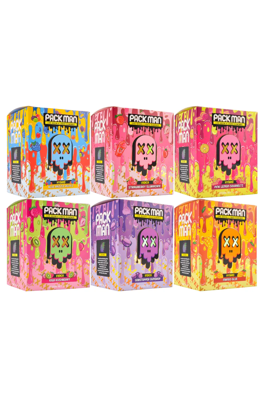 500pcs/lot USA Stock 2g Packman Mini With LED