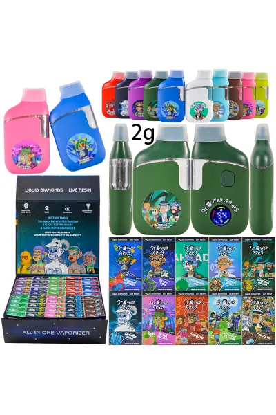 USA Stock 200pcs/lot Stoned Apes 2g Disposable Vapes 01