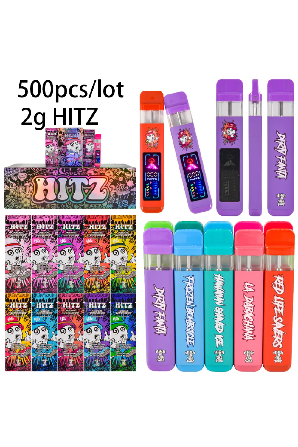 500pcs/lot HITZ Gen 6 With Digital Screen USA Stock