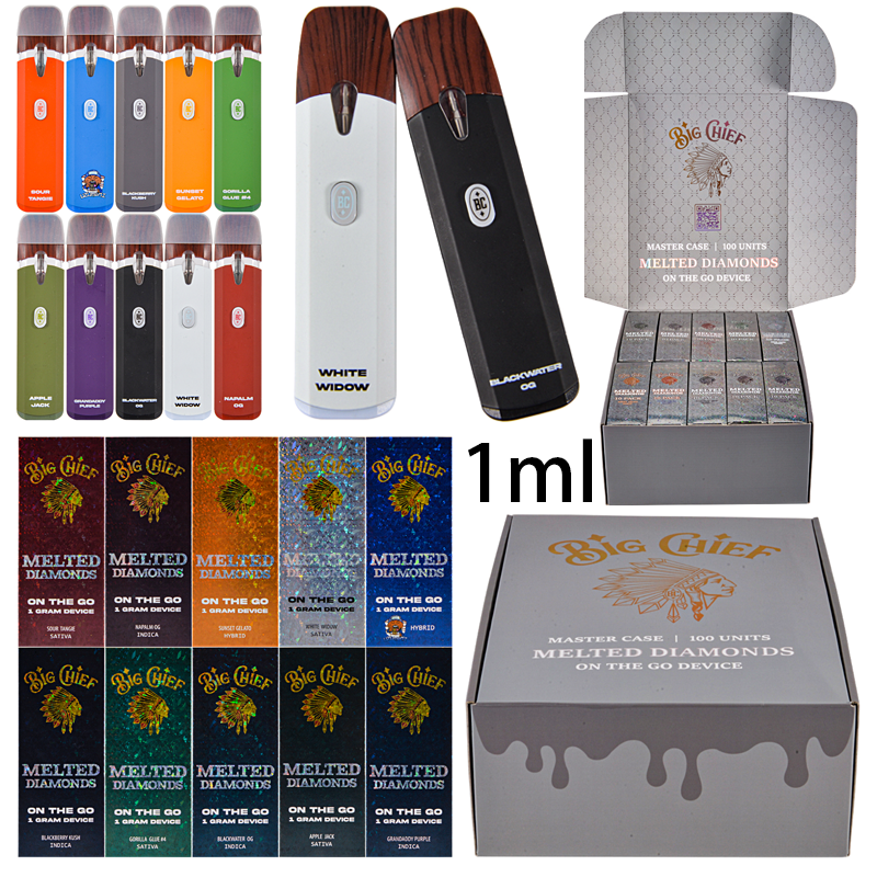 200pcs/lot Germany Big Chief 1g Live Resin Disposables