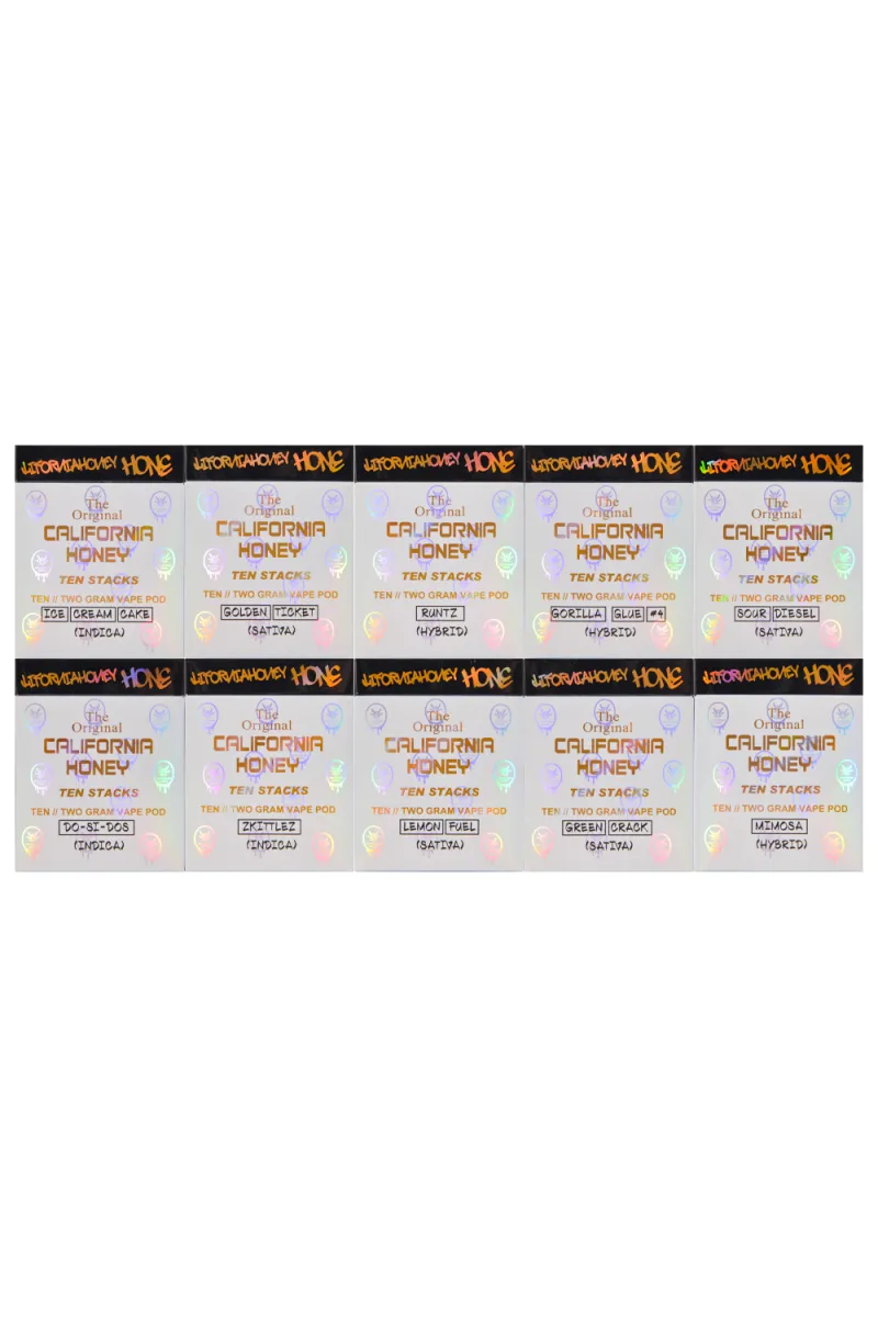 300pcs/lot 2ml California Honey USA Stock 