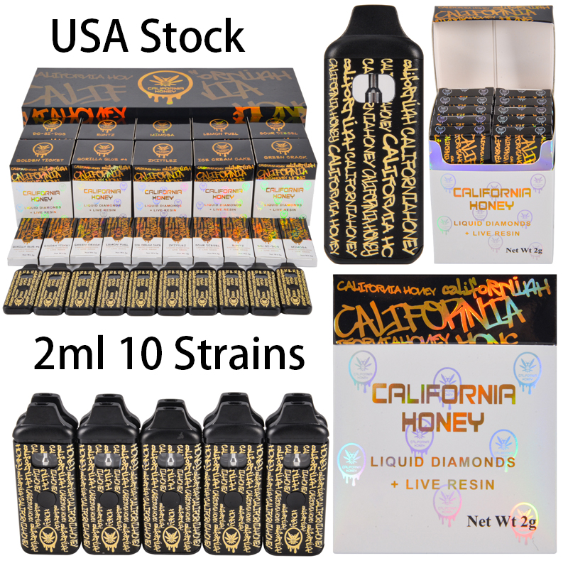 300pcs/lot 2ml California Honey USA Stock 