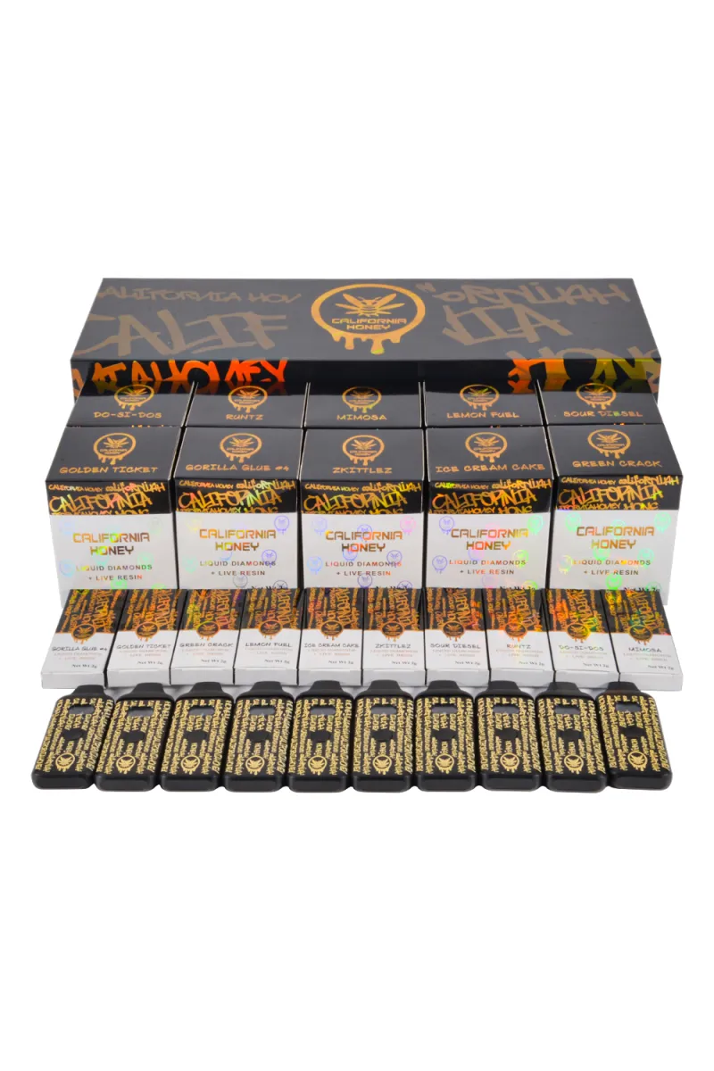 300pcs/lot 2ml California Honey USA Stock 