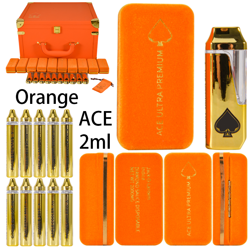Orange ACE Ultra Premium 2ml Empty Disposable Vape Pen