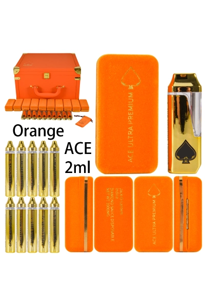 Orange ACE Ultra Premium 2ml Empty Disposable Vape Pen 01