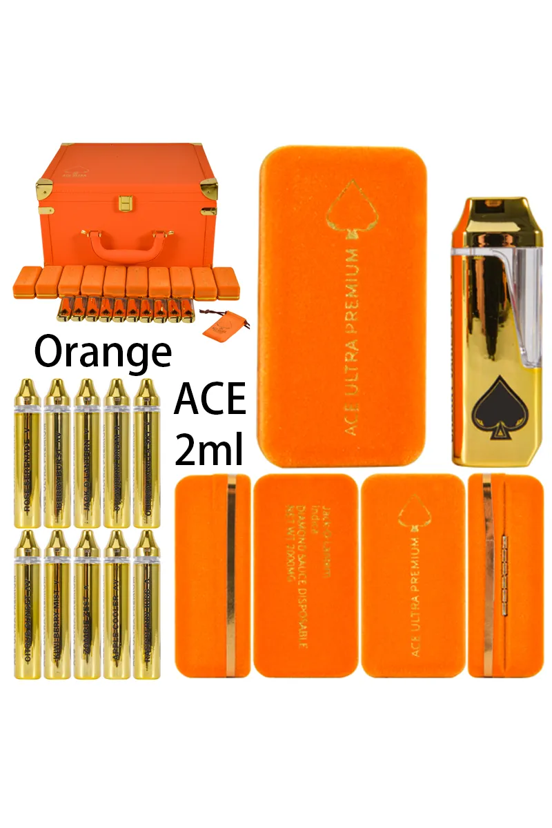 Orange ACE Ultra Premium 2ml Empty Disposable Vape Pen