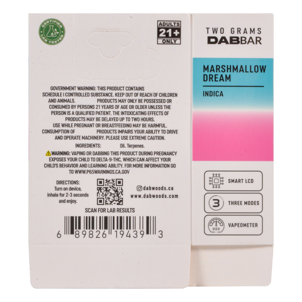 USA 2g Dabwoods Liquid Diamonds Vape