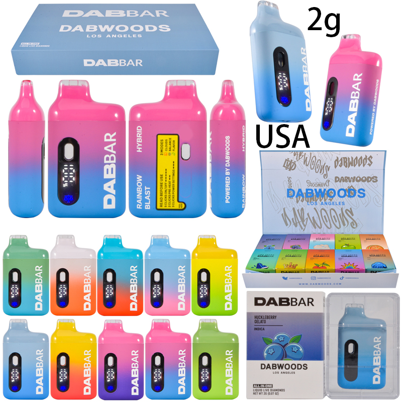 USA 2g Dabwoods Liquid Diamonds Vape