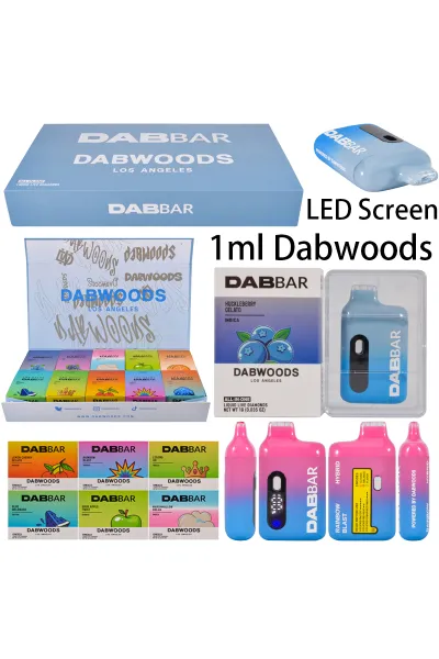 500pcs/lot Dabwoods Dab Bar 1g USA Stock 01