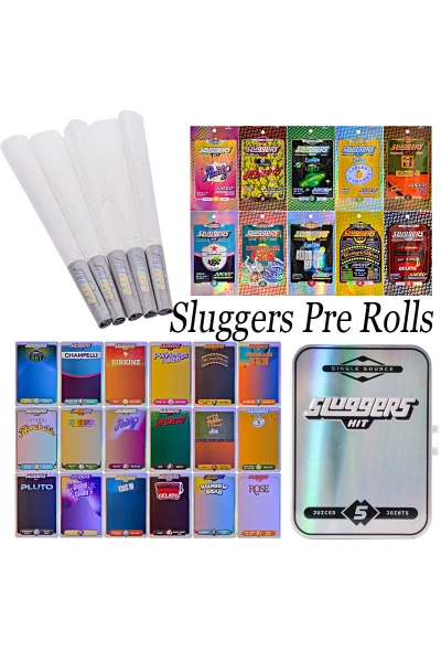 USA Stock 180pcs/lot Sluggers Pre Roll Packaging  01