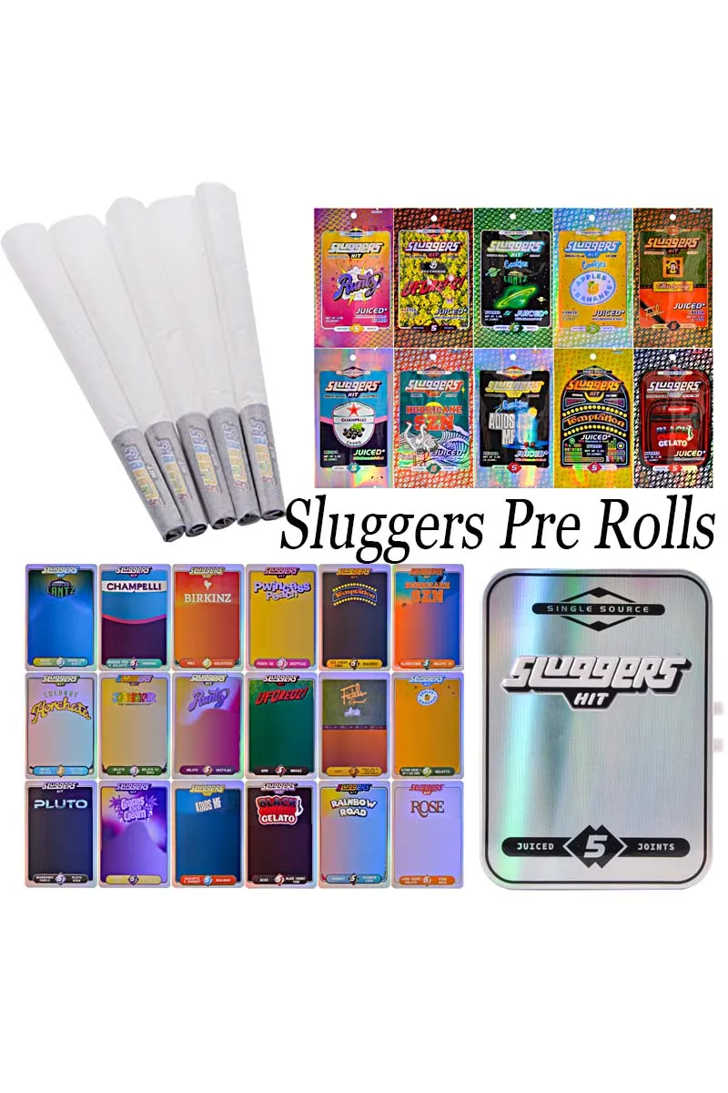 USA Stock 180pcs/lot Sluggers Pre Roll Packaging 