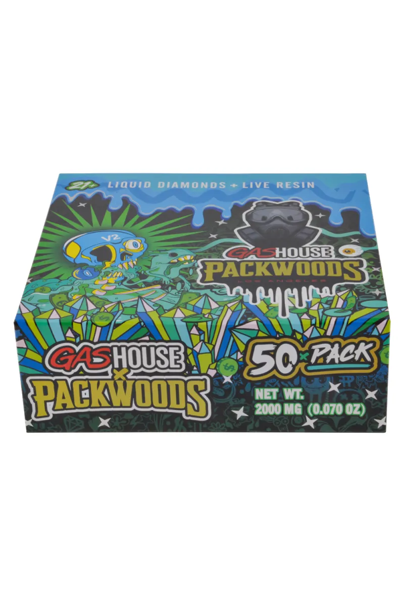 USA 500pcs/lot 2g Gas House x Packwoods V2 With Full Screen