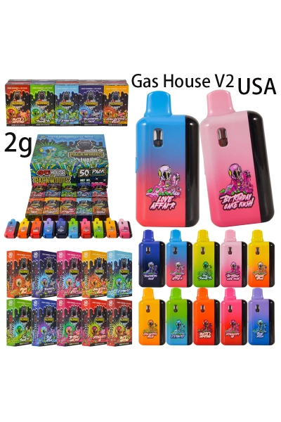 USA 500pcs/lot 2g Gas House x Packwoods V2 With Full Screen 01