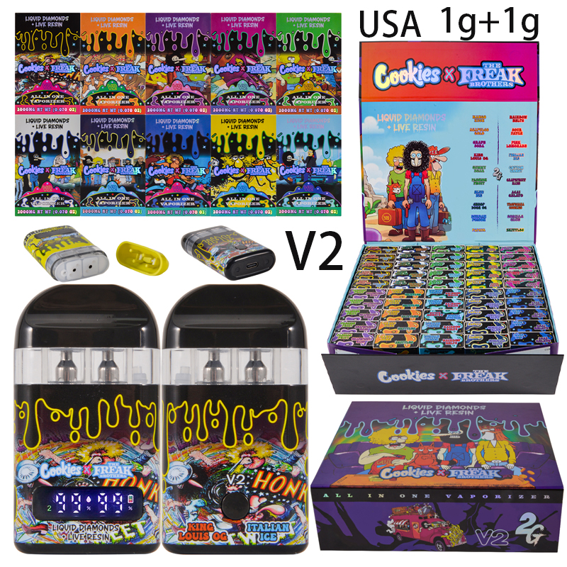 USA 1g +1g Cookies x Freak Brothers V2 Disposable