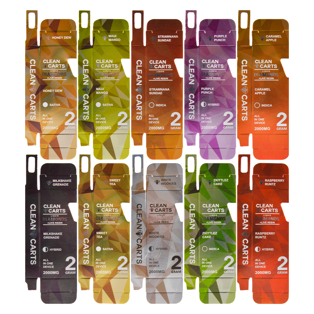 USA Stock 500pcs/lot Clean Carts 2g Disposables
