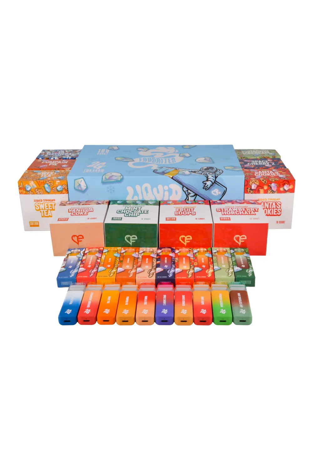 300pcs/lot Favorites Full LED Screen Vape In USA Warehouse