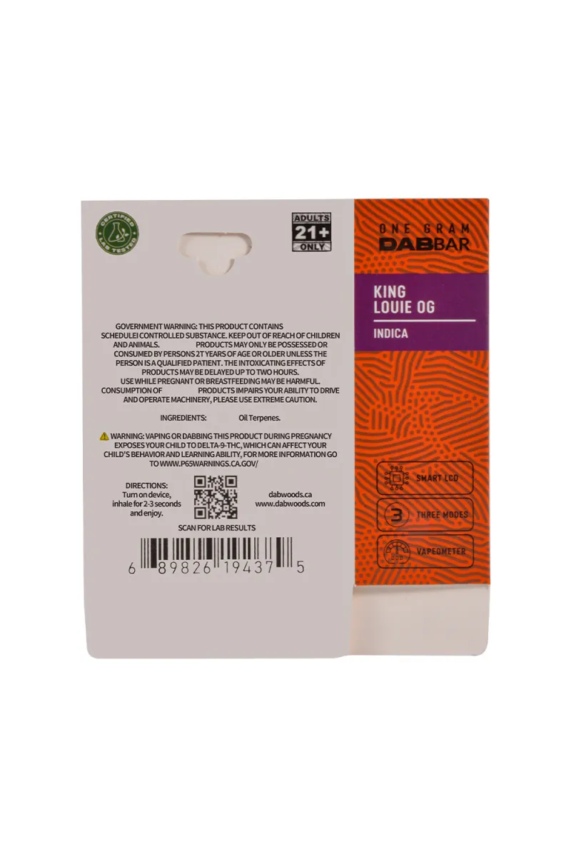 Dabwoods 1ml LED Screen Empty Disposables