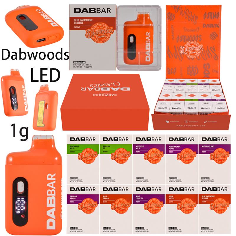 Dabwoods 1ml LED Screen Empty Disposables