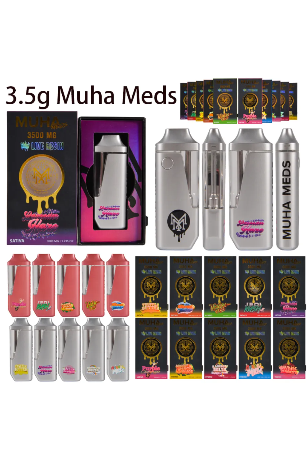 3.5g Muha Meds Disposable Vape Pens 