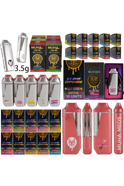 USA Stock 3.5g Muha Meds Live Resin Vapes 01