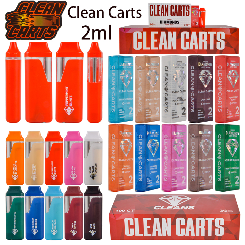 200pcs/lot Clean Carts 2g New Gen Disposable in USA Warehouse