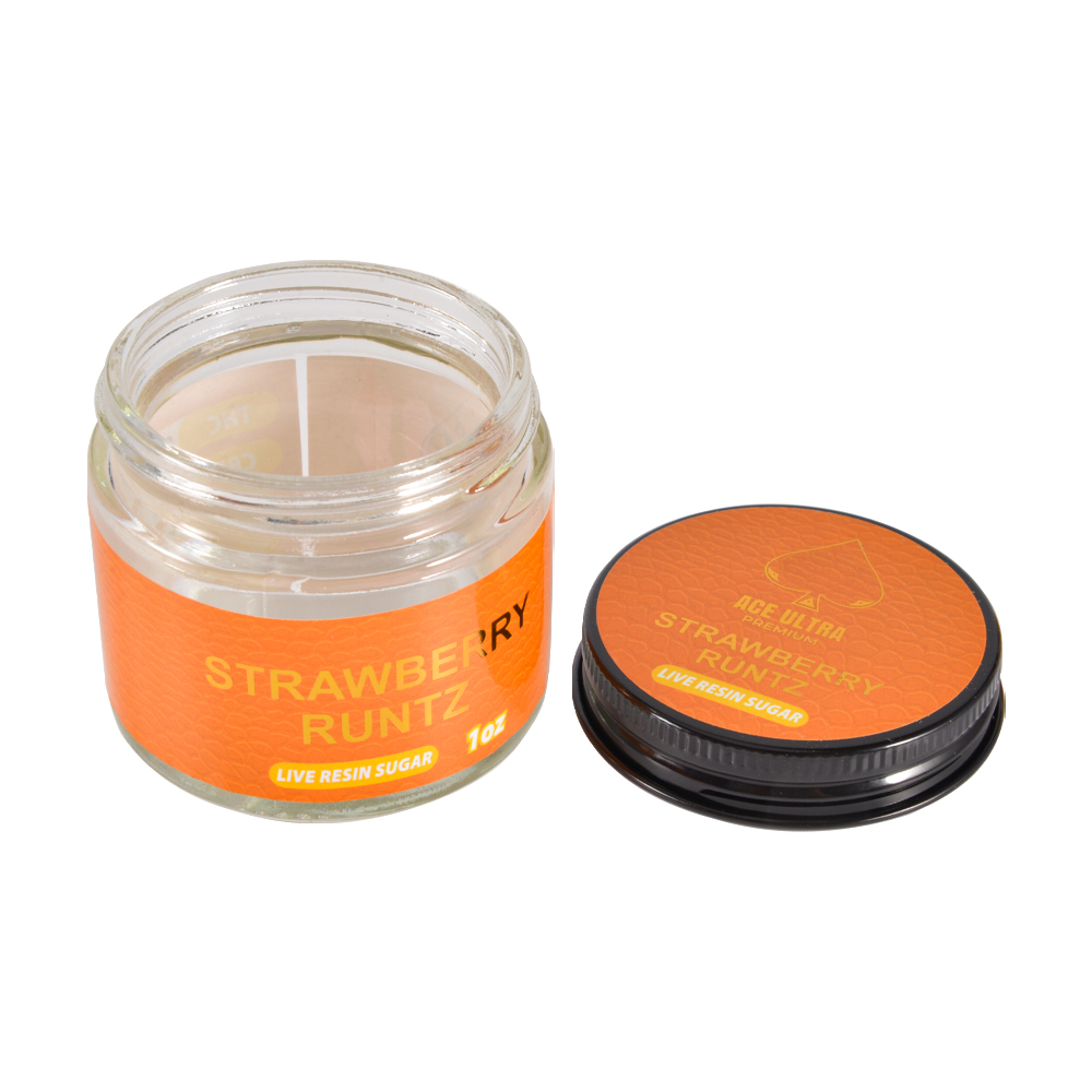 USA Stock Ace Ultra 1oz Glass Jars 16 Flavors 