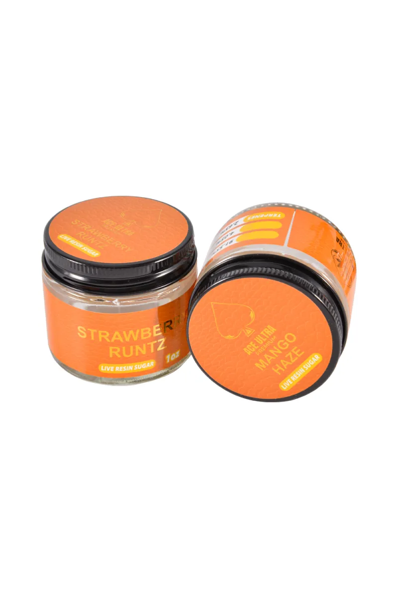 USA Stock Ace Ultra 1oz Glass Jar 16 Flavors 