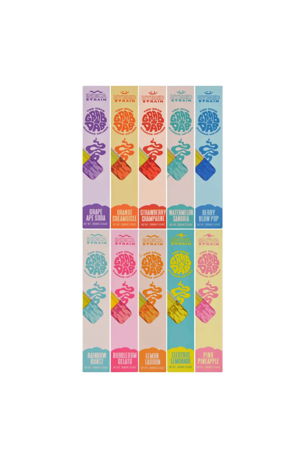New Grab Dab 2ml Live Resin Empty Disposables