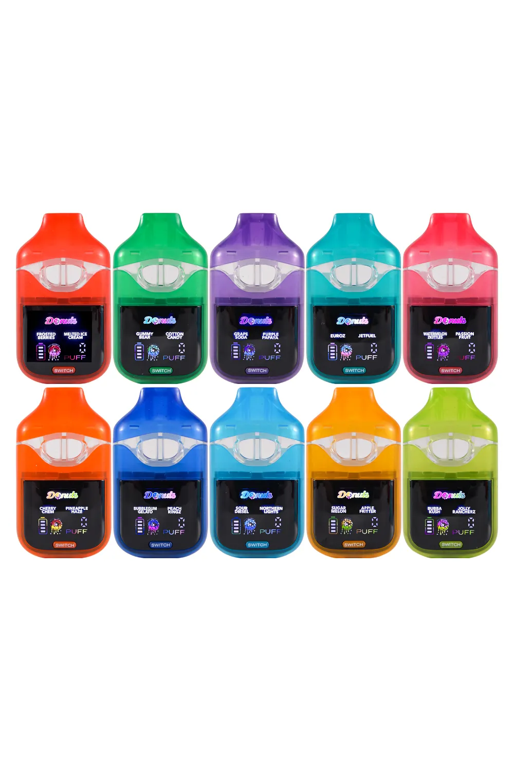 Donuts Switch V3 1ml+1ml Rechargeable Disposable Vape