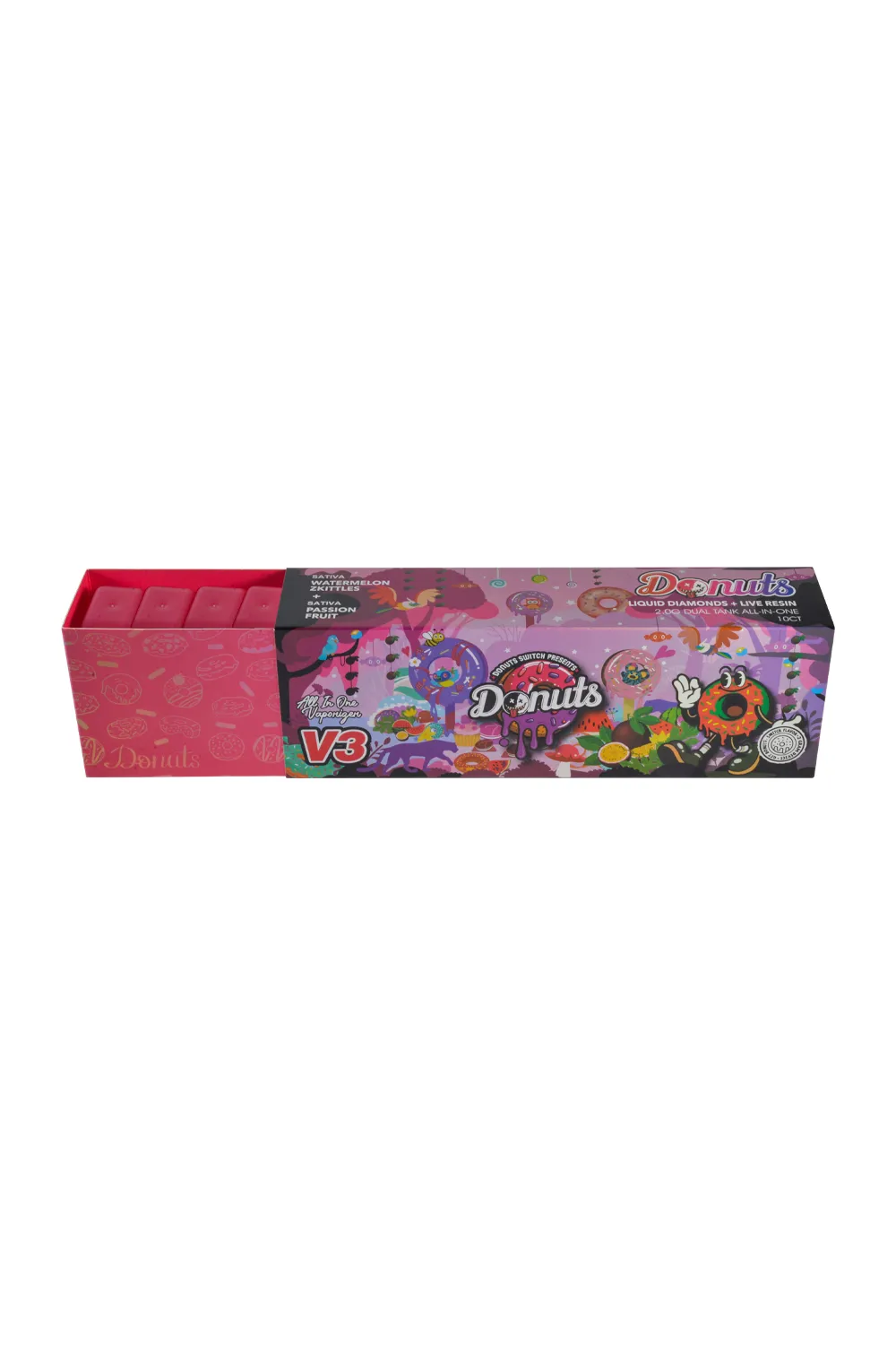 Donuts Switch V3 1ml+1ml Rechargeable Disposable Vape