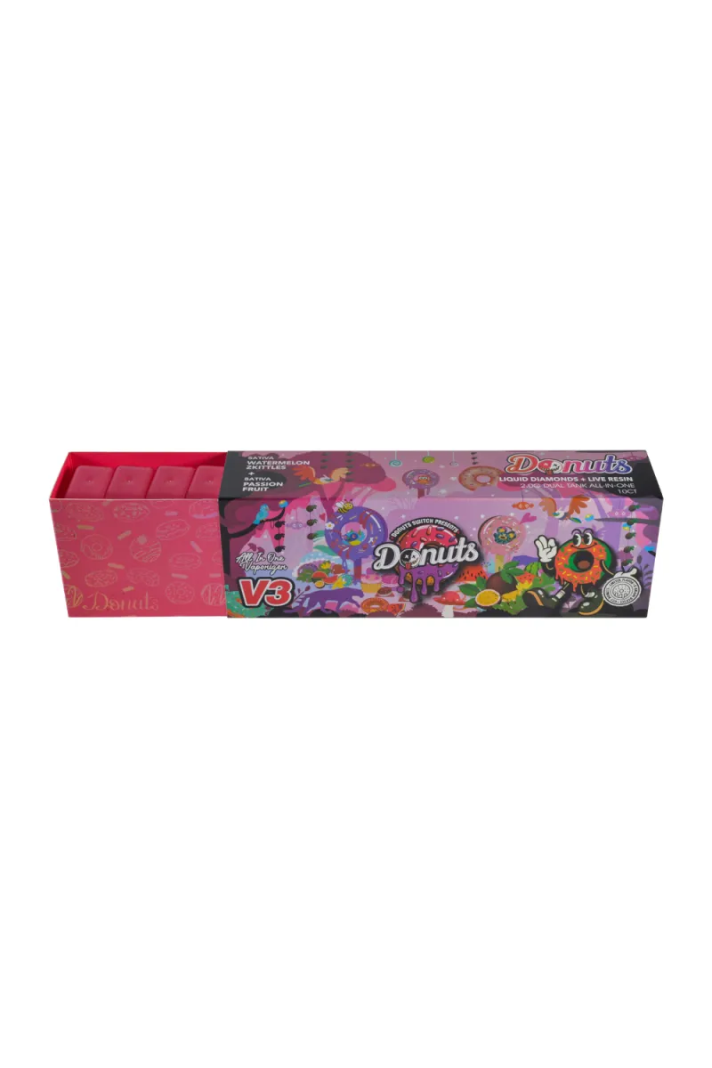 Donuts Switch V3 1ml+1ml Rechargeable Disposable Vape
