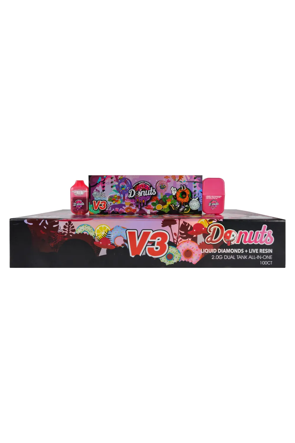 Donuts Switch V3 1ml+1ml Rechargeable Disposable Vape