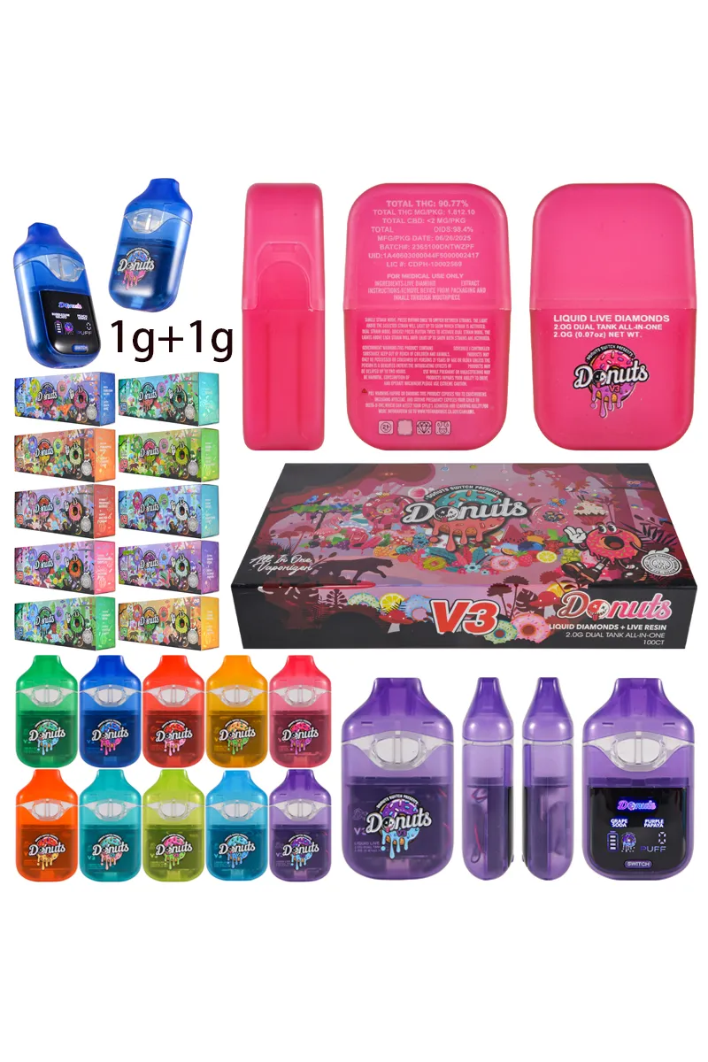 USA Stock Donuts V3 Dual Chamble 1g+1g 