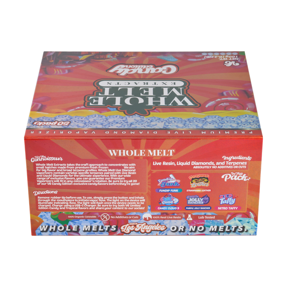 USA 2g Whole Melt Extracts V6 Candy Editon 500pcs/lot