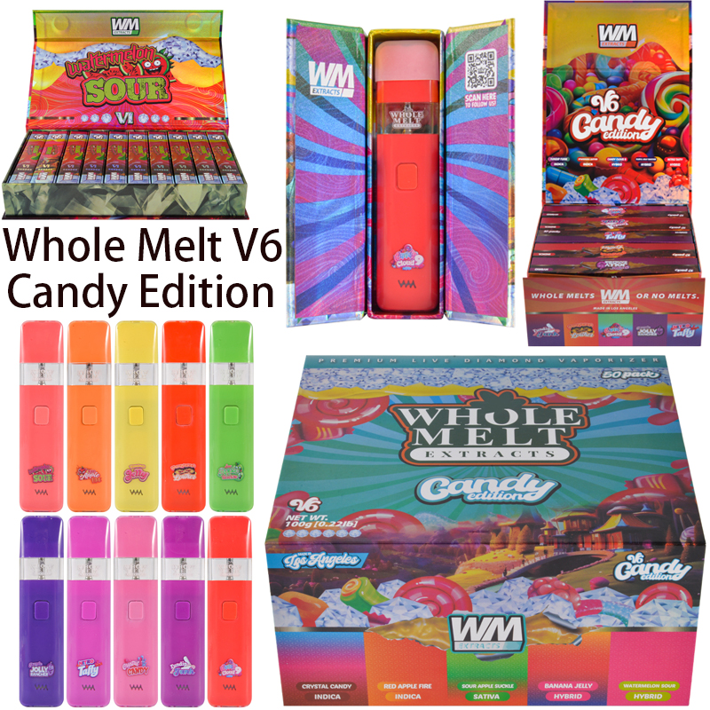 USA 2g Whole Melt Extracts V6 Candy Editon 500pcs/lot