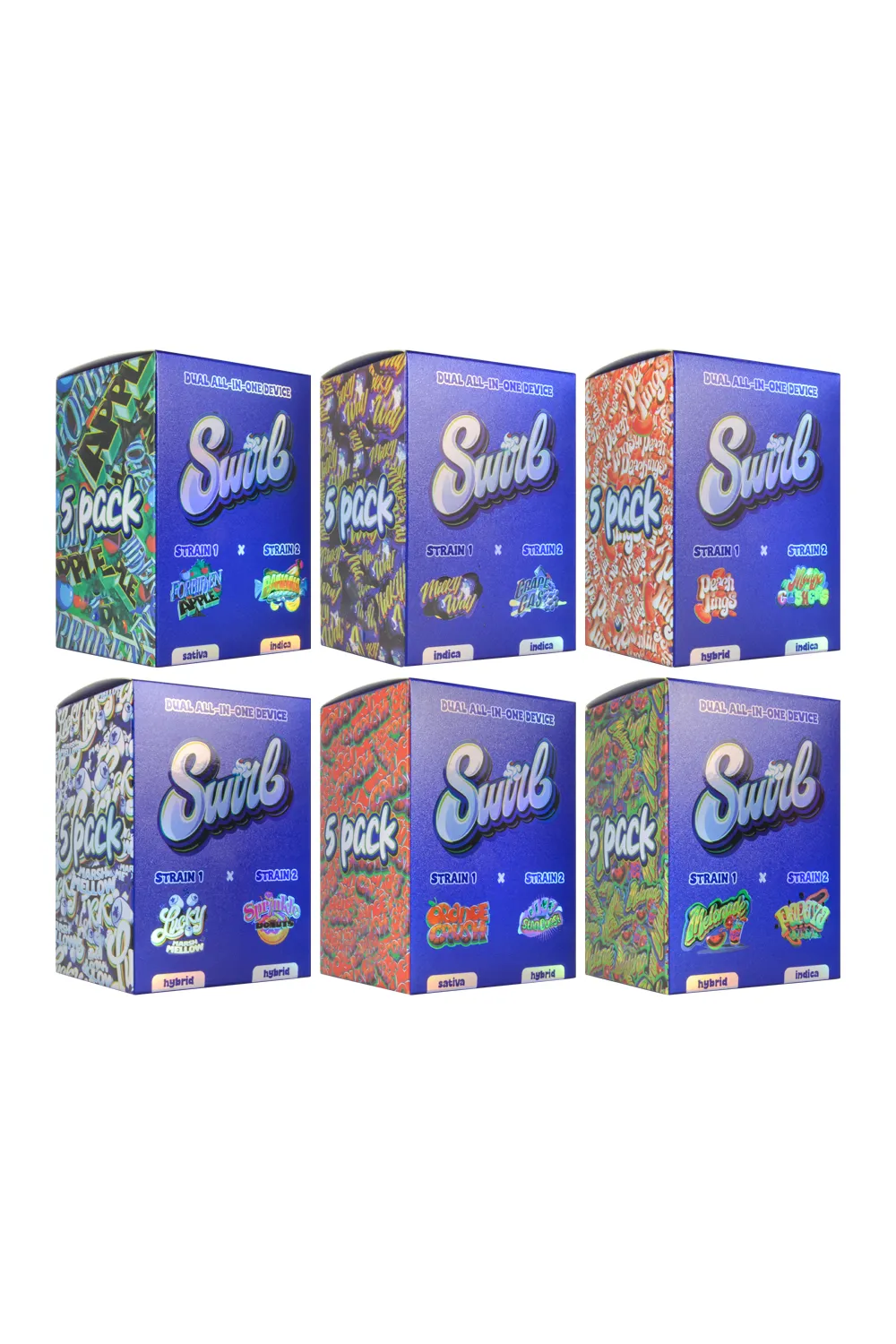 Swirl Dual Chamber 1ml +1ml THC Disposable Vape