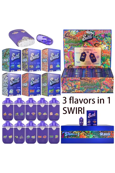 USA Stock SWIRL Dual Chamber Vape Dispo 500pcs/lot 01